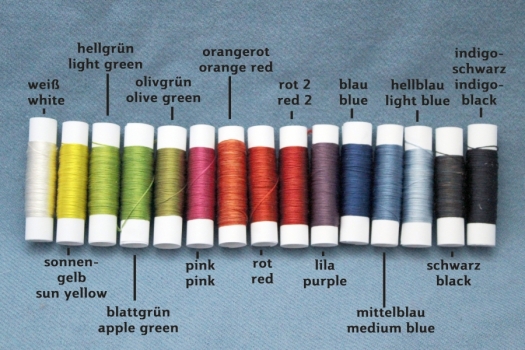 French Mulberry silk, plant dyed