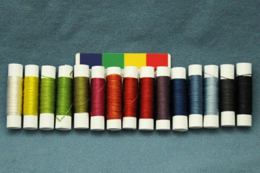 French Mulberry silk, plant dyed