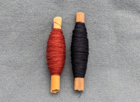 Fine Linen Thread 60/2, Plant Dyed