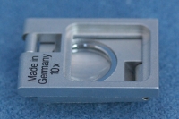 Thread Counter with tenfold magnification, metal