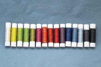 French Mulberry silk, plant dyed
