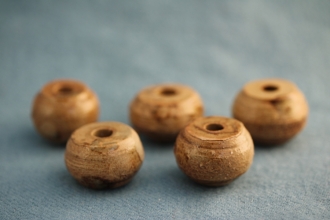 glazed spindle whorls
