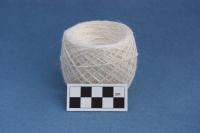 two-ply organic linen yarn, white