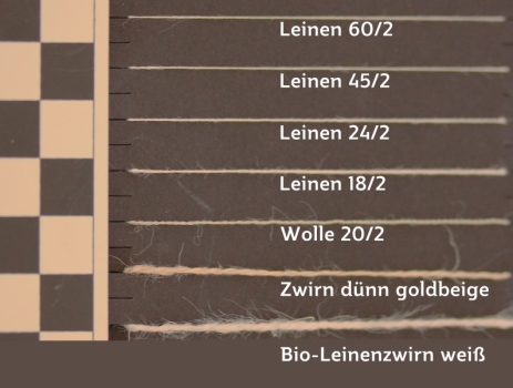 Fäden im Vergleich/threads in comparison